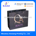 Hot customized waterproof customized size branded paper bag,black printed paper bag